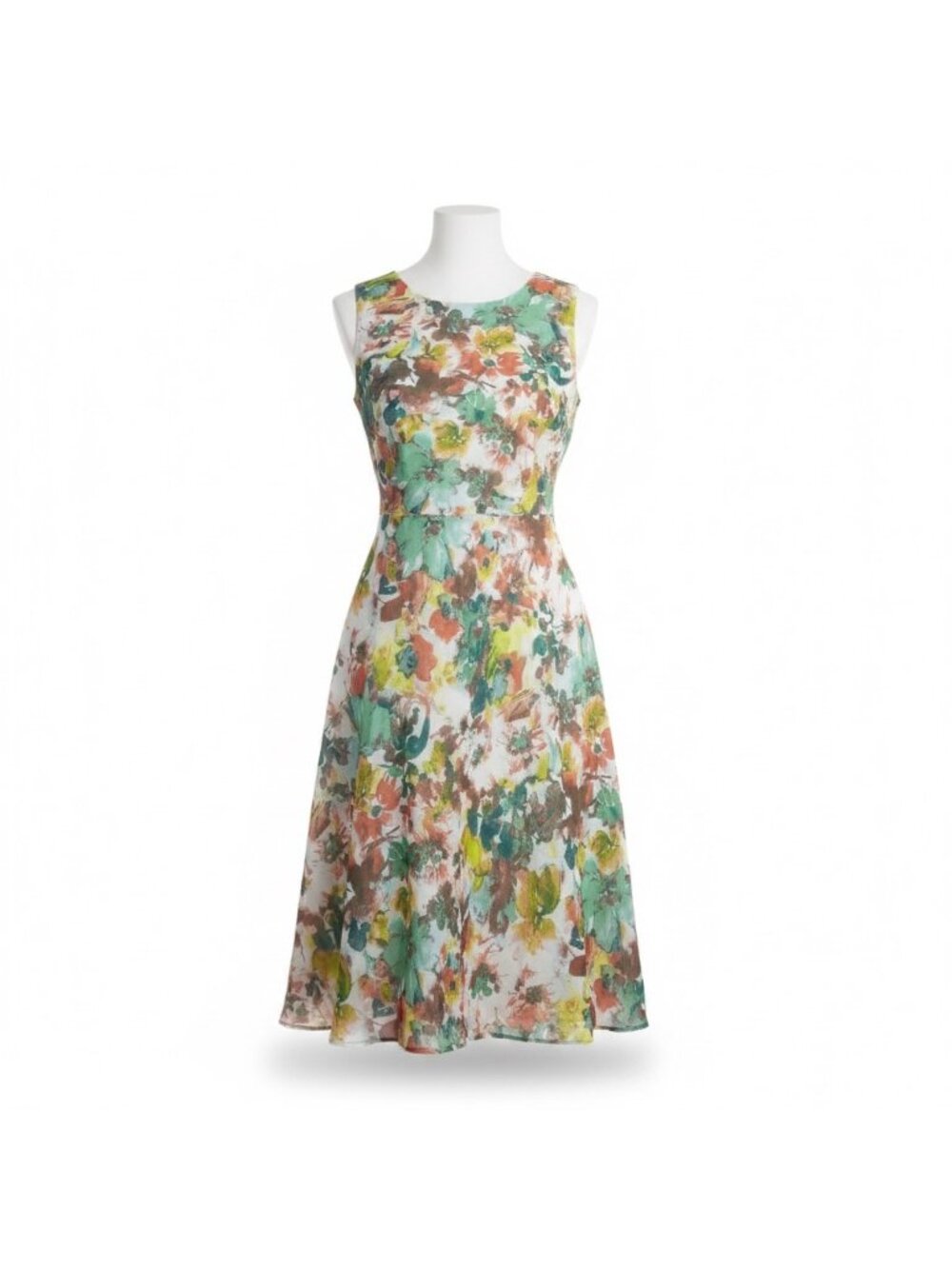 Black Label By Evan-Picone Womens Multicolor Sleeveless Floral Dress Size 8
